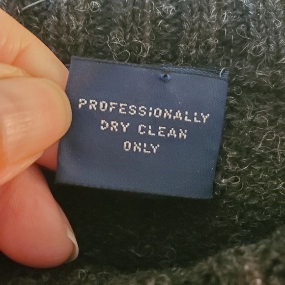 Vintage Pacific Club by Nak Sweater Men M Pullover Crew Gray Argyle Wool Thick - Picture 9 of 9